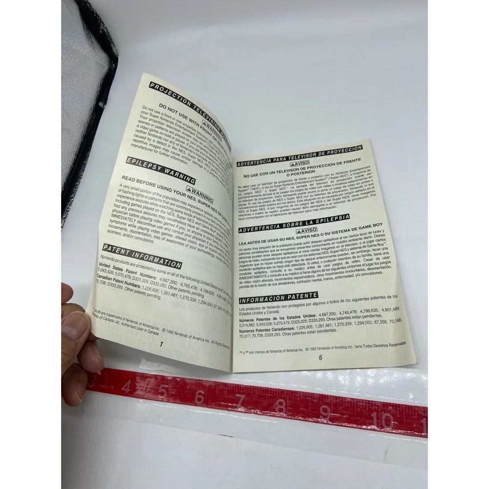 Nintendo SNES Instruction Manual and Precautions Booklet Gray HW A SNS USA 2